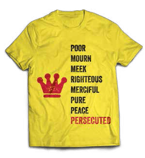 Beattitudes Two Sided Shirt light color back